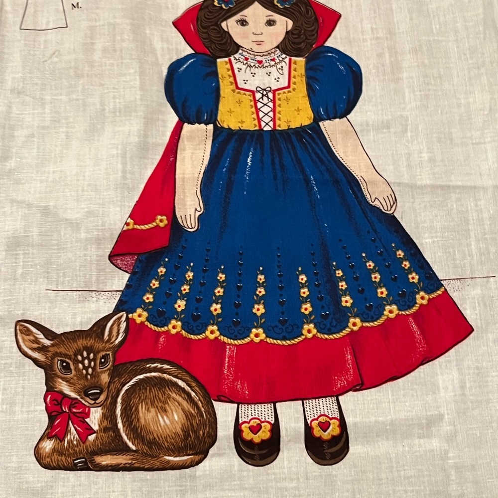 Fabric for “ Snow White Doll”/ Firm Price